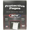 100 BCW 3-Pocket Currency Size Binder Pages