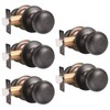 GOBEKOR 5 Pack Interior Door Knobs Closet Door Knobs Passage