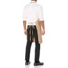 Uncommon Threads Unisex Bib Apron 3 Pockets, Khaki, One Size