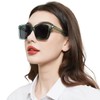 WEMOOTANTS Oversized Trendy Reading Sunglasses For Women 2.0+ Square UV