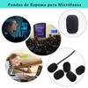 30Piezas Fundas de Espuma para Micrófonos,8mm Micrófono Lavalier Parasol para
