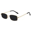 Fozono Rectangle Sunglasses for Women 90s Retro Small Narrow Square