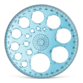 Circle Stencil Template, Hollow Drawing Templates for Painting, Drafting, and Craft Projects, Durable and Reusable