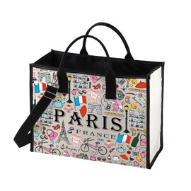 Paris Tote Bag France Lovers Gift P-aris Travel Gift P-aris Souvenir G-ift Paris Welcome Bag (Paris TB CA)