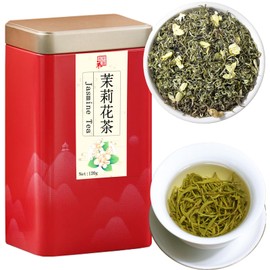 Jasmine Tea Loose Leaf Chinese Jasmine Green Tea Loose Leaf Natural Aroma and Sweet Taste 茉莉花茶 茶叶 绿茶 中国茶 120g