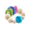 Selecta 61070 Ringellino Rattling Wooden Grasping Toy 8.5 cm Multi-Coloured