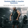 Vemluta 2 Packs HMB and Leucine Supplements Gummies for Men,