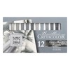 CRETACOLOR Grey Hard Pastels, Grey Chalks, Pack of 12, High