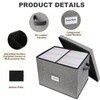Comic Book Storage, Large Comic Book Case with Adjustable Dividers