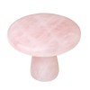 TUMBEELLUWA 2PCS Natural Crystal Mushroom Cabinet Knobs with Screws Round