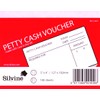 Silvine Petty Cash Voucher 100 Sheets, red, 5x4