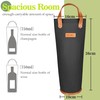 Tirrinia Single Wine Carrier Tote, Insulated Wine Cooler Bag for