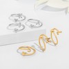 Heart Initial Rings for Teen Girls Women,14k Gold Plated Rings