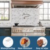 Yipscazo 10 Sheets Peel and Stick Stone Metal Backsplash, PVC