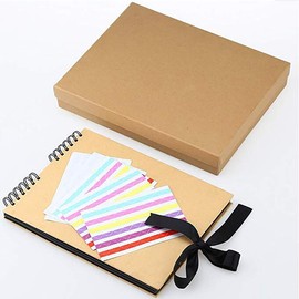 Gotideal DIY Scrapbook Album Craft Paper Wedding and Anniversary Photo Album Family Scrapbook，DIY Accessories and Scrapbooking Supplies,40 Sheets（Yellow） 11.5 * 8.5 Inches