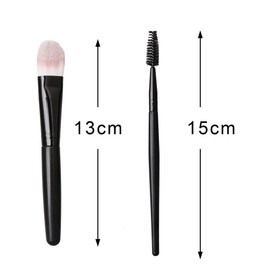 ZHIYE Makeup Brushes Set 20 Pcs Professional Eyeliner for Foundation Blush Concealer Eyeshadow with Travel Red