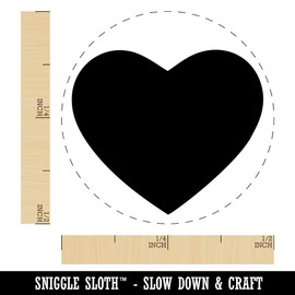 Heart Solid Rubber Stamp for Stamping Crafting Planners - 1/2 Inch Mini