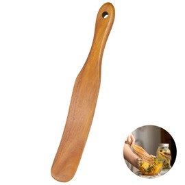 Skinny Spurtle,Wooden Sourdough Spatula,Sourdough Stirring Stick,Kitchen Utensils for NonStick Cookware (1)