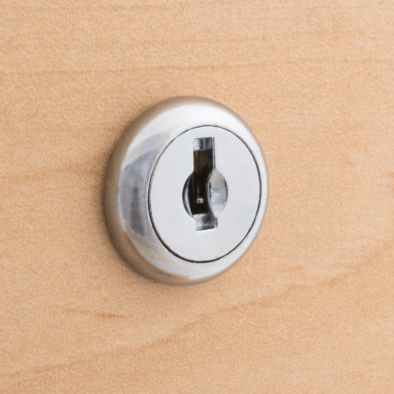 FJM Security Products 9100A-KD Disc Tumbler Cam Lock with 1-3/8"