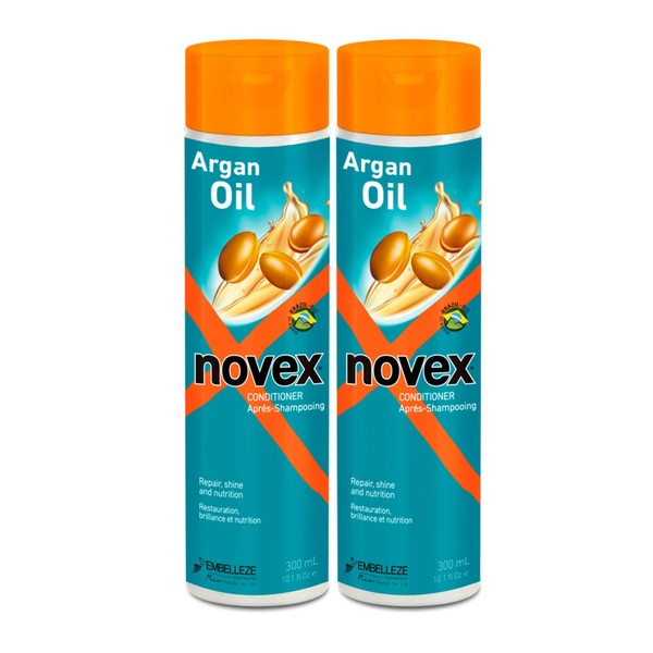 Novex Argan Oil Conditioner 300ml/ 10.1oz (Pack of 2)
