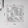 CYBRIDGE EXCEL Short Cut Key Sticker PVC Transparent Sticker Excel
