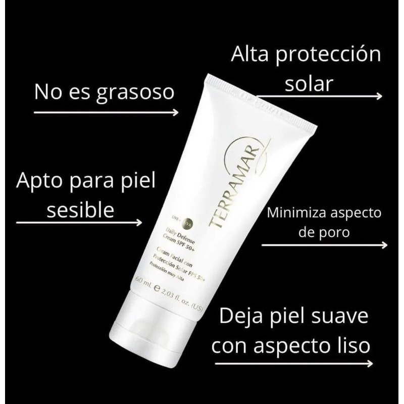 Terramar Brands Facial Sunscreen • SPF 50+ • 60 ml.