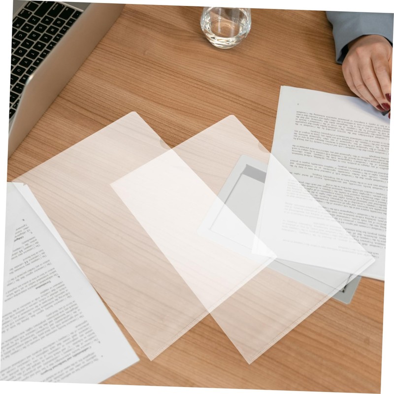 Operitacx 20pcs Paper Sleeves Sheet Protectors Bulk Binder Pockets Paper