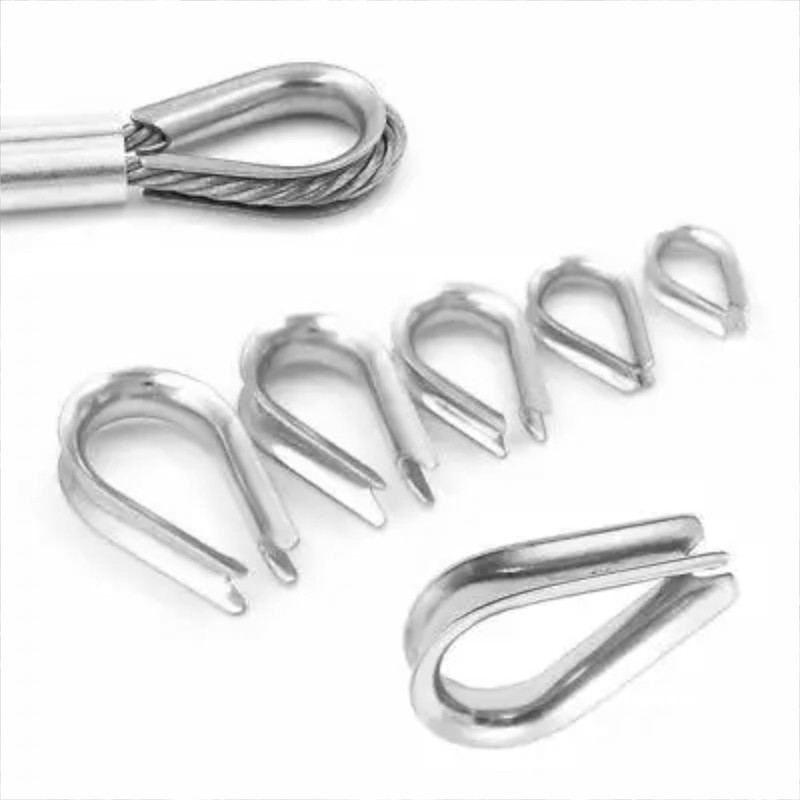 cyclingcolors 5 x Thimbles Rope Thimbles Galvanised Steel Wire Rope