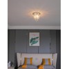 Surpars House Ceiling Light, Mini Chandelier, Silver Crystal Ceiling Lighting