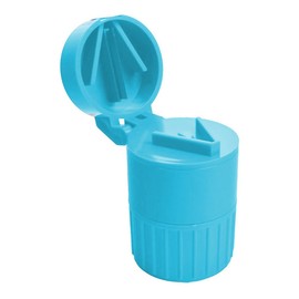 Mebix TRD Cortador de Pastillas | Triturador con Organizador de Medicamentos | Pulverizador Porta Pastillas Tabletas Pildoras Vitaminas Suplementos