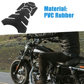 A ABSOPRO Motorbike Gas Oil Fuel Tank Protector Rubber Pad Emblem Sticker