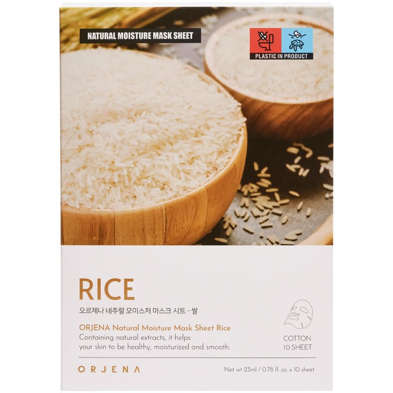 ORJENA PAquete de 10 Mascarillas Rice Mask Sheet