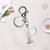 ORUZA Letter Keyring Alphabet Initial Keychain, Metal Letter Key Ring