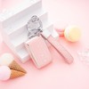 Flensent Key Fob Cover with Keychain for Toyota Prius 2004
