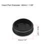 sourcing map Plastic Plug End Caps 50mm Round Furniture Table