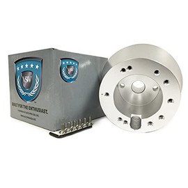 VSW Steering Wheel Hub Adapter 6 Bolt (Silver) Compatible with 1970-1976 Mopar with Standard Columns STH1033SIL