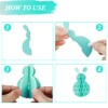 MAMUNU 6 PCS Easter Hanging Decorations, Rabbit Honeycomb Ball Pendant
