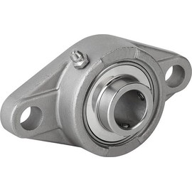 RITZ INDUSTRIAL SUCSFL 202-10 Stainless Steel 2-Bolt Flange Block Bearing 5/8" Bore with Set Screw Suitable for Engines & Pump