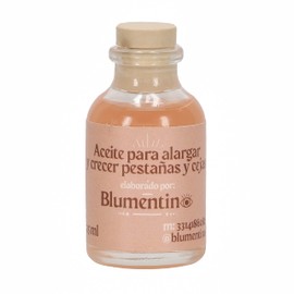 BLUMENTINO - Aceite Para Alargar Y Crecer Pestañas Y Cejas Unisex - Ayuda al fortalecimiento y crecimiento de pestañas y cejas - Funciona como desmaquillante de ojos - Elaborado artesanalmente - 25ml.