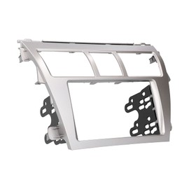 Cubierta del Marco del Panel del Tablero, Fascia de Radio 2-DIN Navegación Estéreo para Automóvil Kit de Panel de Tablero Reacondicionado Marco Compatible con Vios Belta Yaris Se-Dan
