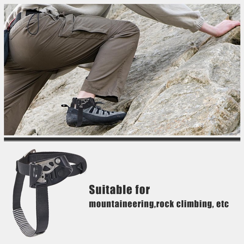 Foot climbing clamp, climbing foot lift left for mountaineering, climbing,