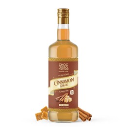ChocZero Sugar Free Coffee Syrup, Cinnamon Dolce Flavor, Simple Syrup Drink Mix, Cinnamon Toast Latte, Protein Shakes & Baking, Gluten Free, All Natural, 25.4 Ounces (Pack of 1)