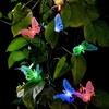 Solar Light String 12 LED IP44 Waterproof Colorful Butterflies Lamp