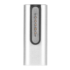 Type C to Magnetic Adapter 140W PD Fast Charging LED Indicator Zinc Alloy USB C to Magnetic Adapter for OS X Laptop Middle Bend