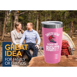Snowboarding Pink Edition Viking Tumbler 20oz - Safety gear - Ski Snowboard Goggles Snowboarder Skiing Snowboarding Gift Skiers Hiking Mountain
