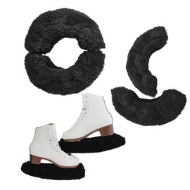 JoyCan Girls Ice Skating Blade Covers for Figure Skates Guards Long Fleece Skating Supplies Women