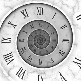 CafePress Marble Spiral Unique Decorative 10" Wall Clock