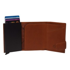 The Chesterfield Brand Frankfurt Credit Card Holder 8cc 10 cm RFID Cognac, Cognac, Vintage