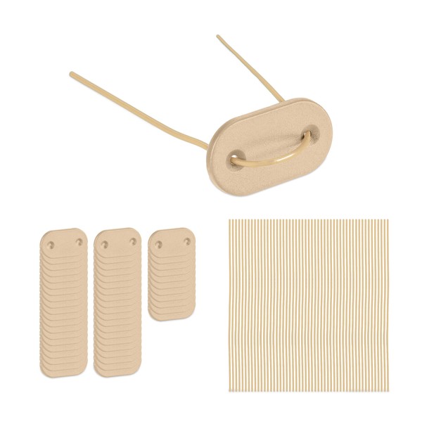 Relaxdays Privacy Screen, 52 Mounting Wires & Plates Each, for