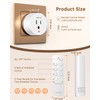 ELECTOP Remote Control Outlet, 15A/1500W Wireless Outlet Power Switch with